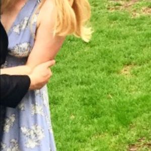 Light blue floral dress